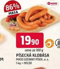 Trefa PÍSECKÁ KLOBÁSA 100g nabídka