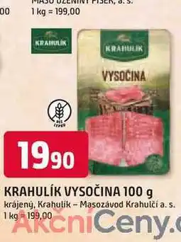 Trefa KRAHULÍK VYSOČINA 100 g krájený nabídka