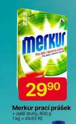 Hruška Merkur prací prášek + další druhy, 600 g nabídka