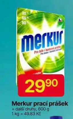 Hruška Merkur prací prášek + další druhy, 600 g nabídka