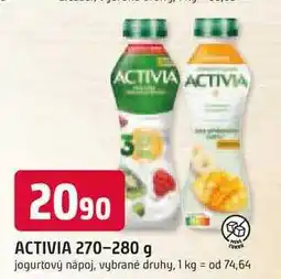Trefa ACTIVIA 270-280 g jogurtový nápoj, vybrané druhy nabídka