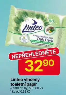 Hruška Linteo vlhčený toaletní papír + další druhy, 50 - 60 ks nabídka