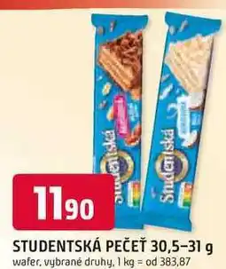 Trefa STUDENTSKÁ PEČEŤ 30,5-31 g nabídka
