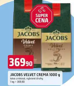 Trefa JACOBS VELVET CREMA 1000 g nabídka