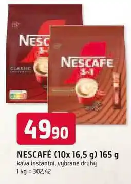 Trefa NESCAFÉ (10x 16,5 g) 165 g nabídka
