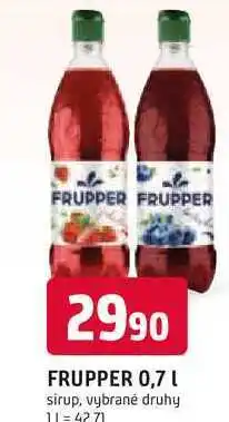 Trefa FRUPPER 0,7 sirup nabídka