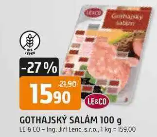 Trefa LE&CO GOTHAJSKÝ SALÁM 100 g nabídka
