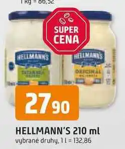 Trefa Hellmann's tatarská omáčka, majonéza 210ml, vybrané druhy nabídka