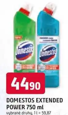 Trefa DOMESTOS EXTENDED POWER 750 ml vybrané druhy nabídka