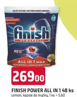 Trefa FINISH POWER ALL IN 148 ks Lemon, kapsle do myčky nabídka