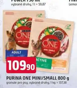 Trefa PURINA ONE MINI/SMALL 800 g granule pro psy nabídka