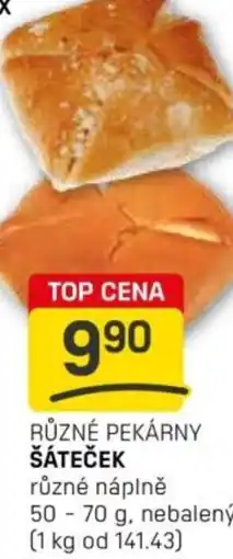 Flop Různé pekárny šáteček nabídka