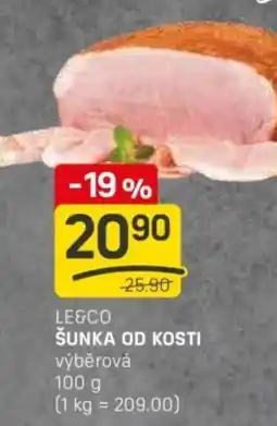 Flop Le&co šunka od kosti výběrová nabídka