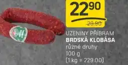 Flop Uzeniny příbram brdská klobása nabídka