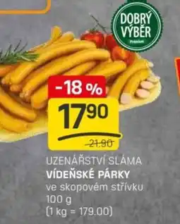 Flop Uzenářství sláma vídeňské párky nabídka