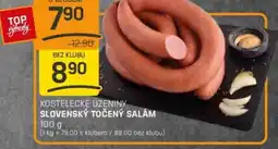 Flop Kostelecké uzeniny slovenský točený salám nabídka