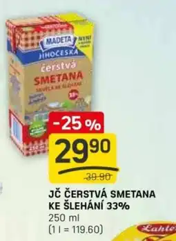 Flop Jč čerstvá smetana ke šlehání 33% nabídka