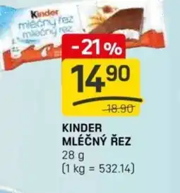 Flop Kinder mléčný řez nabídka