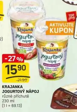 Flop Krajanka jogurtový nápoj nabídka