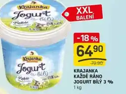 Flop Krajanka každé ráno jogurt bílý 3 % nabídka