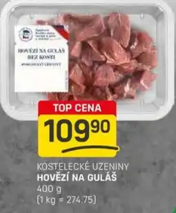 Flop Kostelecké uzeniny hovězí na guláš nabídka