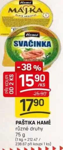 Flop Paštika hamé nabídka