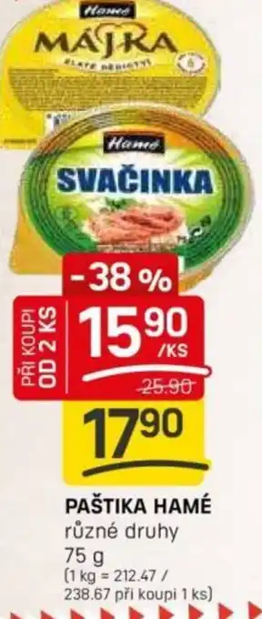 Flop Paštika hamé nabídka