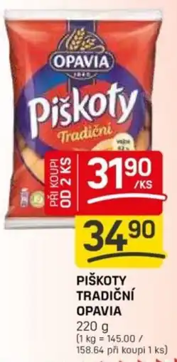Flop Piškoty tradiční opavia nabídka