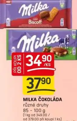 Flop Milka čokoláda nabídka