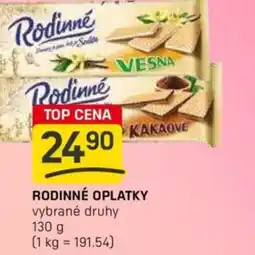 Flop Rodinné oplatky nabídka