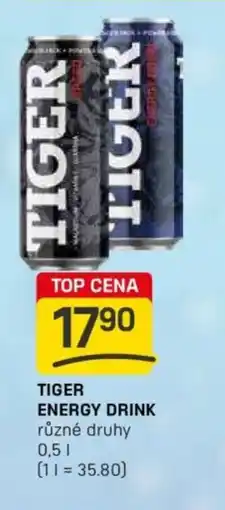 Flop TIGER Energy drink nabídka