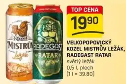 Flop Velkopopovický mistru radegas kozel mistrův ležák, radegast ratar nabídka