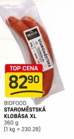 Flop Bidfood staroměstská klobása xl nabídka