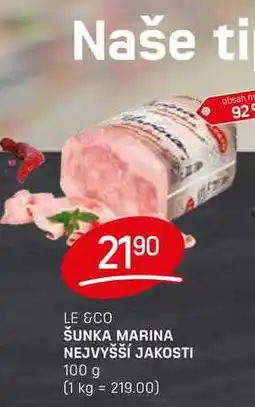 Flop ŠUNKA MARINA NEJVYŠŠÍ JAKOSTI 100 g nabídka