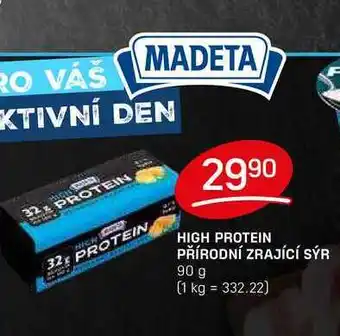 Flop HIGH PROTEIN PŘÍRODNÍ ZRAJÍCÍ SÝR 90 g nabídka