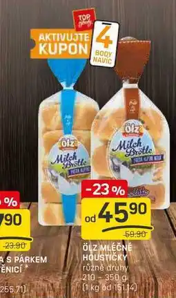 Flop ÖLZ MLÉČNÉ HOUSTIČKY různé druhy 210- 350 g nabídka