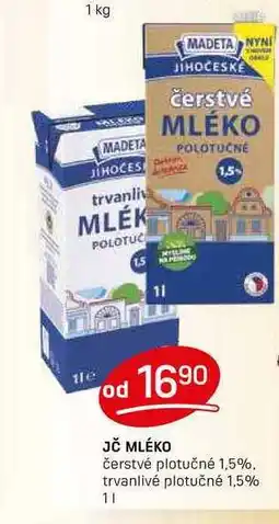 Flop JČ MLÉKO čerstvé plnotučné 1,5% 1l nabídka