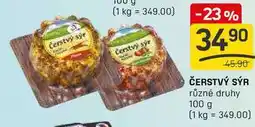 Flop ČERSTVÝ SÝR různé druhy 100 g nabídka