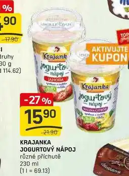 Flop KRAJANKA JOGURTOVÝ NÁPOJ různé příchutě 230 ml nabídka