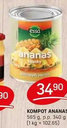 Flop KOMPOT ANANAS 565 g. p.p. 340 g nabídka