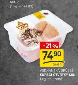 Flop KUŘECÍ ČTVRTKY MINI 1 kg, chlazené nabídka