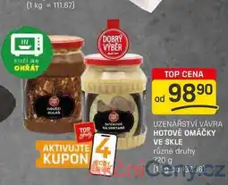 Flop HOTOVÉ OMÁČKY VE SKLE různé druhy 720 g nabídka