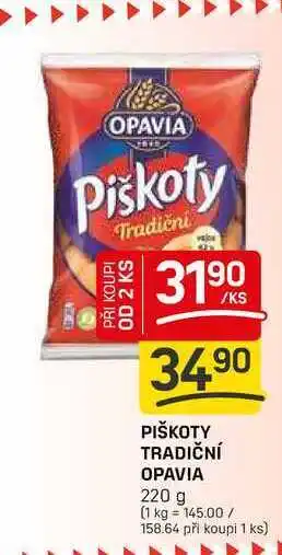 Flop PIŠKOTY TRADIČNÍ OPAVIA 220 g nabídka