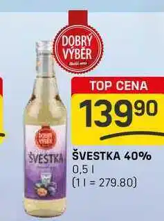 Flop ŠVESTKA 40% 0,5l nabídka