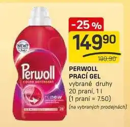 Flop PERWOLL PRACÍ GEL vybrané druhy 20 praní nabídka