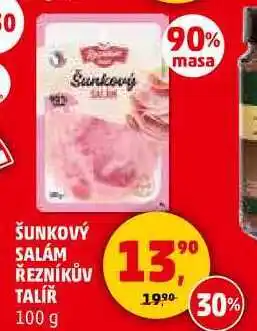 Penny Market ŠUNKOVÝ SALÁM ŘEZNÍKŮV TALÍŘ, 100 g nabídka
