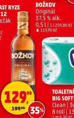 Penny Market BOŽKOV Originál 37,5% alk., 0,5 l nabídka