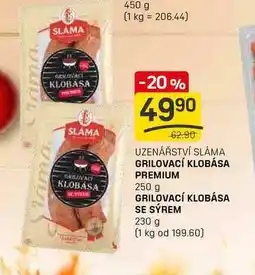 Flop GRILOVACÍ KLOBÁSA SE SÝREM 230 g nabídka