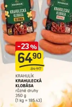 Flop Krahulik krahulecká klobása nabídka