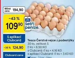 Tesco Tesco Čerstvá vejce z podestýlky, 30 ks, velikost S nabídka
